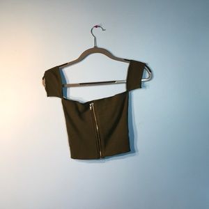 off the shoulder shirt from romwe